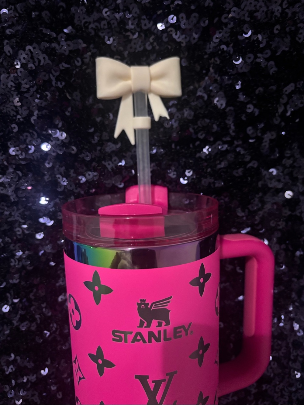 Matte Bow straws cover topper - Picture 5 of 5